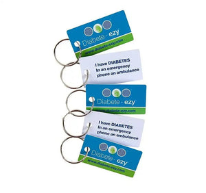 Diabetes Medi-Alert Key Tags