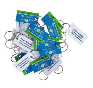 Diabetes Medi-Alert Key Tags