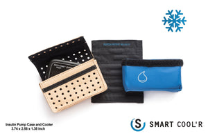 The Smart Cool'R - Diabetes Leather Insulin Pump Cooling Wallet is design to suit the following Type 1 pumps : Medtronic VEO insulin pump, Tandem t:slim insulin pump from AMSL Diabetes, Ypsopump insulin pump, Accu-Chek Insight insulin pump from Roche and the Accu-Chek Combo insulin pump system from Roche_diabeteshq.com.au