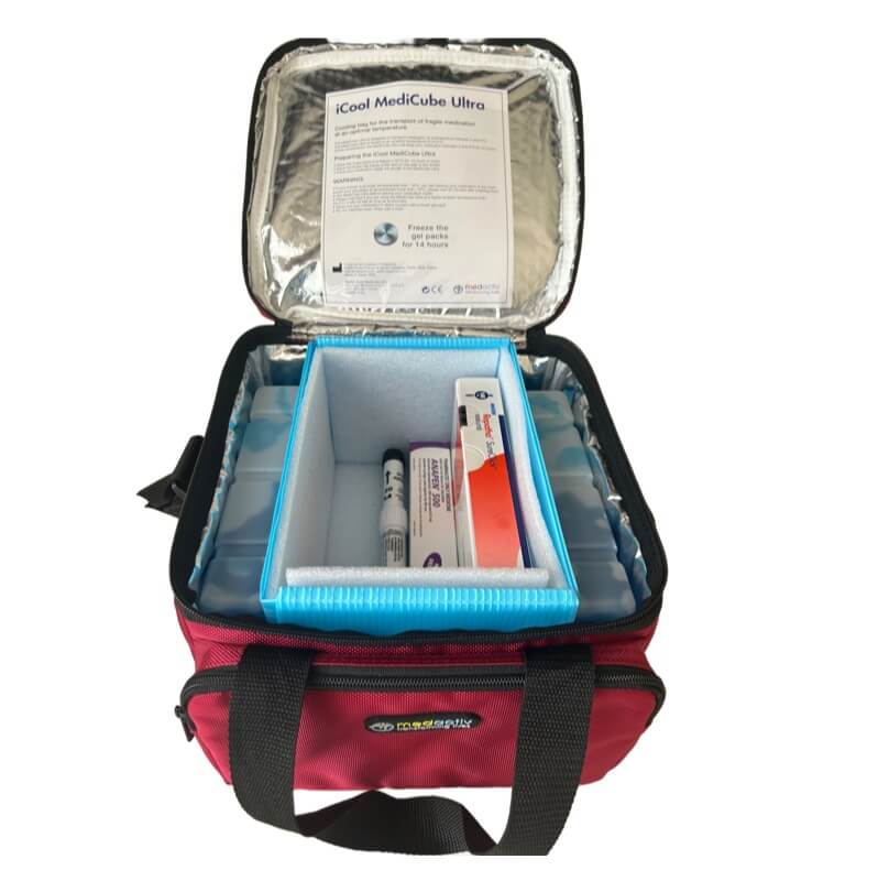 iCool MediCube Ultra | Insulated Medication Travel Box | 30 Pens