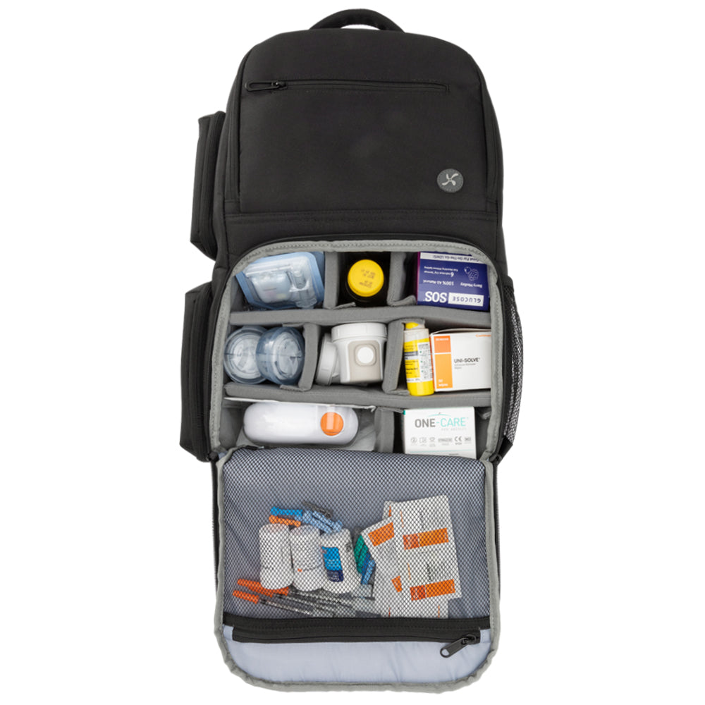 NEW and Improved : XL Diabetes Travel Backpack | Sugar Medical