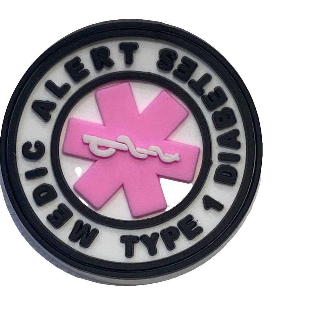 Diabetes Medi-Alert Shoe Charms | Type 1 Diabetes