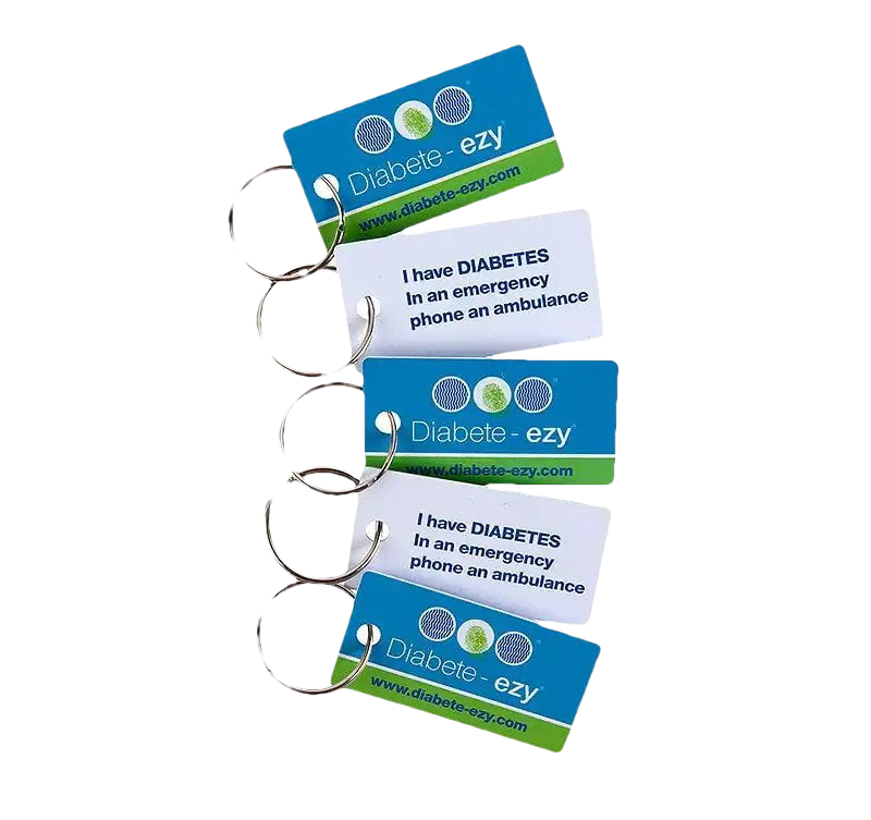 Diabetes Medi-Alert Key Tags