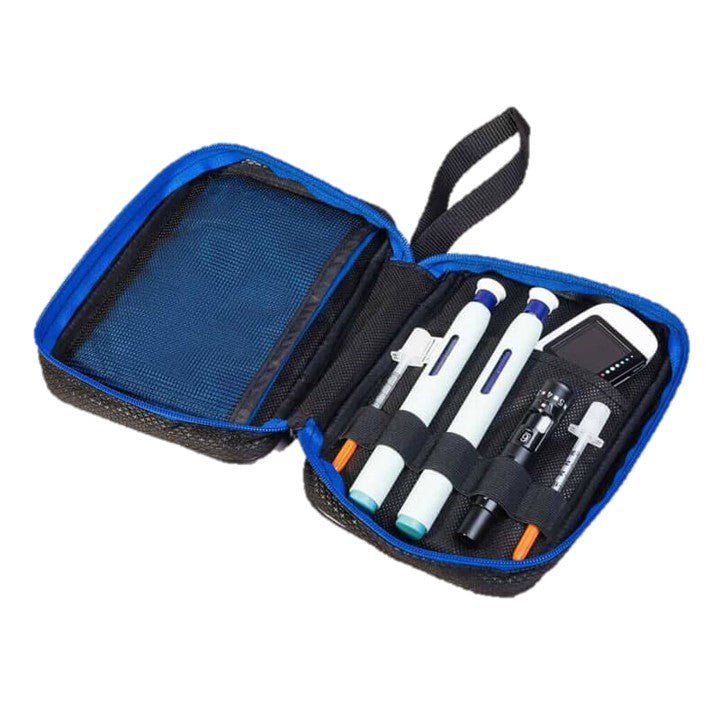 Buy 1pc Portable Insulin Cooler Bag Waterproof Diabetic Organizer Case  Medical Travel Cooler Pack Insulated Cooling Bag withou Ice Bag for  Medication (Blue） Online | Kogan.com. .