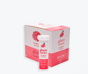 Fast Acting Glucochews | Raspberry Flavour | Single Tube