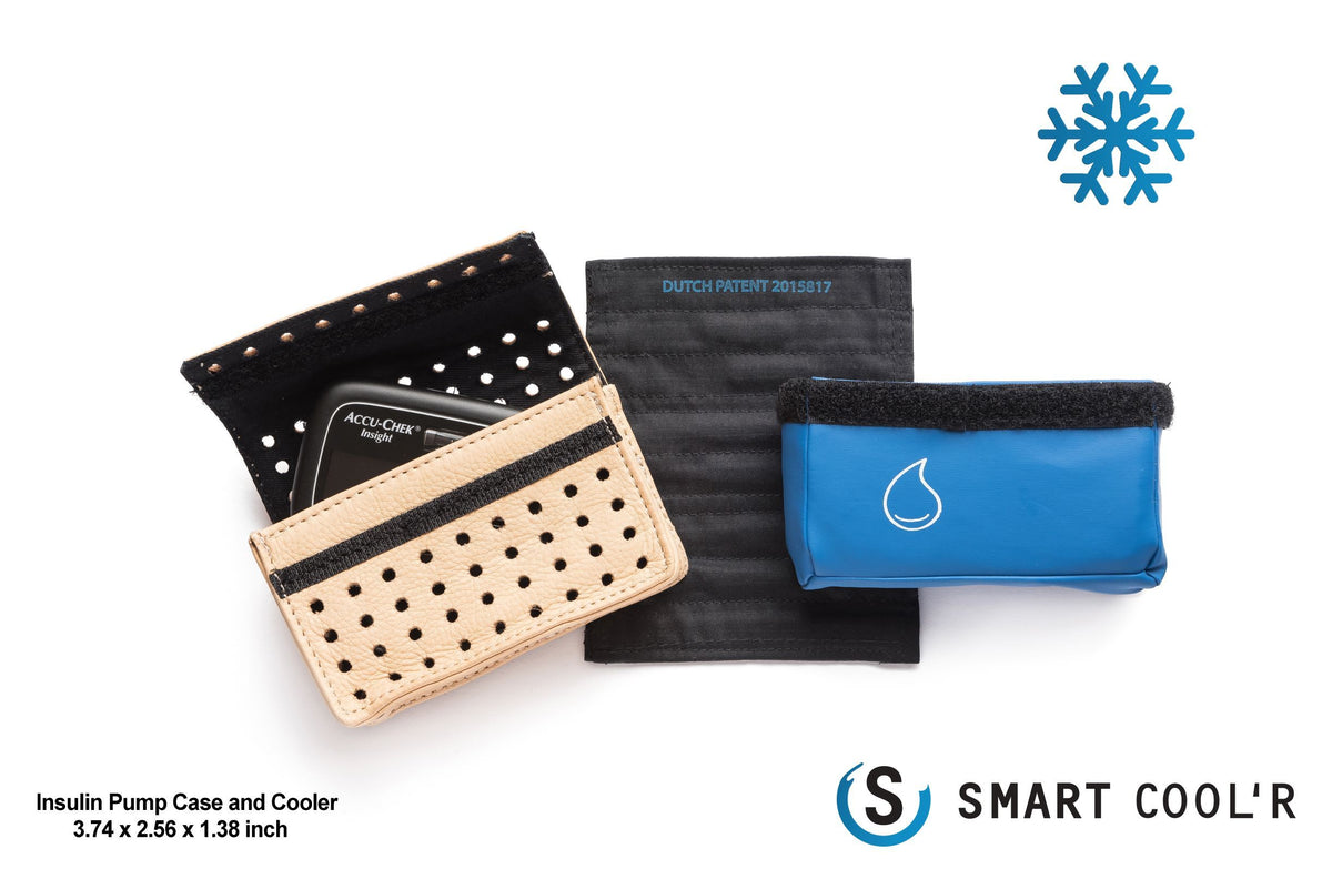 The Smart Cool'R - Diabetes Leather Insulin Pump Cooling Wallet is design to suit the following Type 1 pumps : Medtronic VEO insulin pump, Tandem t:slim insulin pump from AMSL Diabetes, Ypsopump insulin pump, Accu-Chek Insight insulin pump from Roche and the Accu-Chek Combo insulin pump system from Roche_diabeteshq.com.au