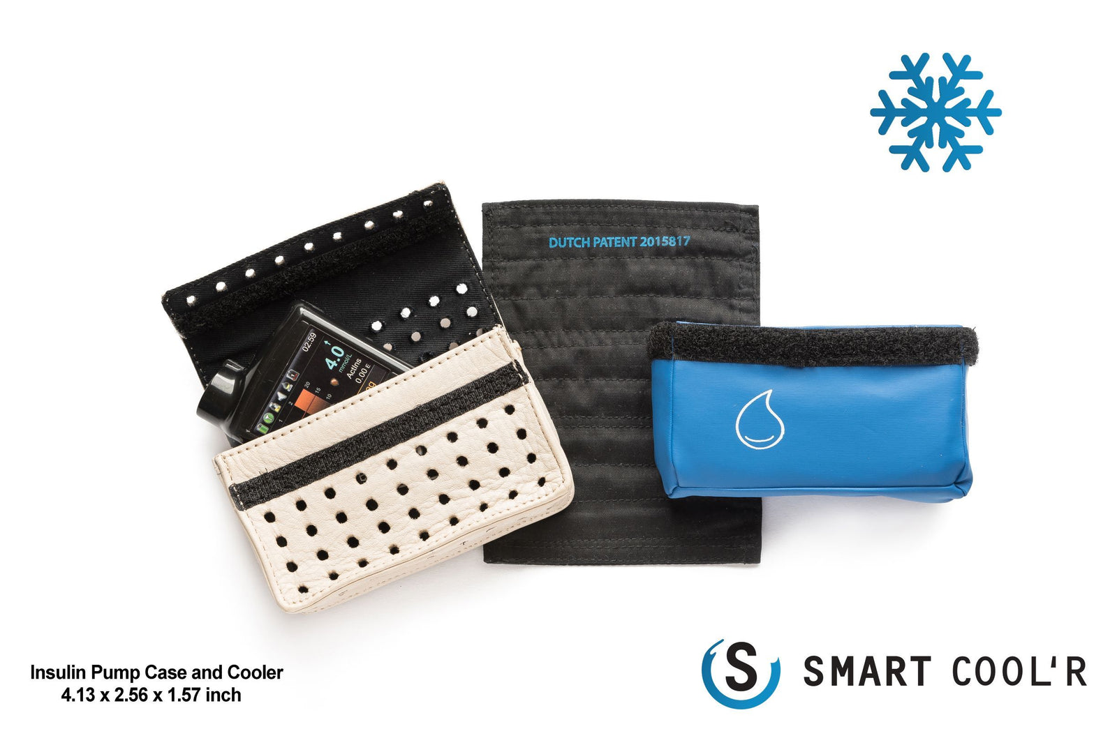The Smart Cool'R - Diabetes Leather Insulin Pump Cooling Wallet is design to suit the following Type 1 pump : Medtronic 640G_diabeteshq.com.au