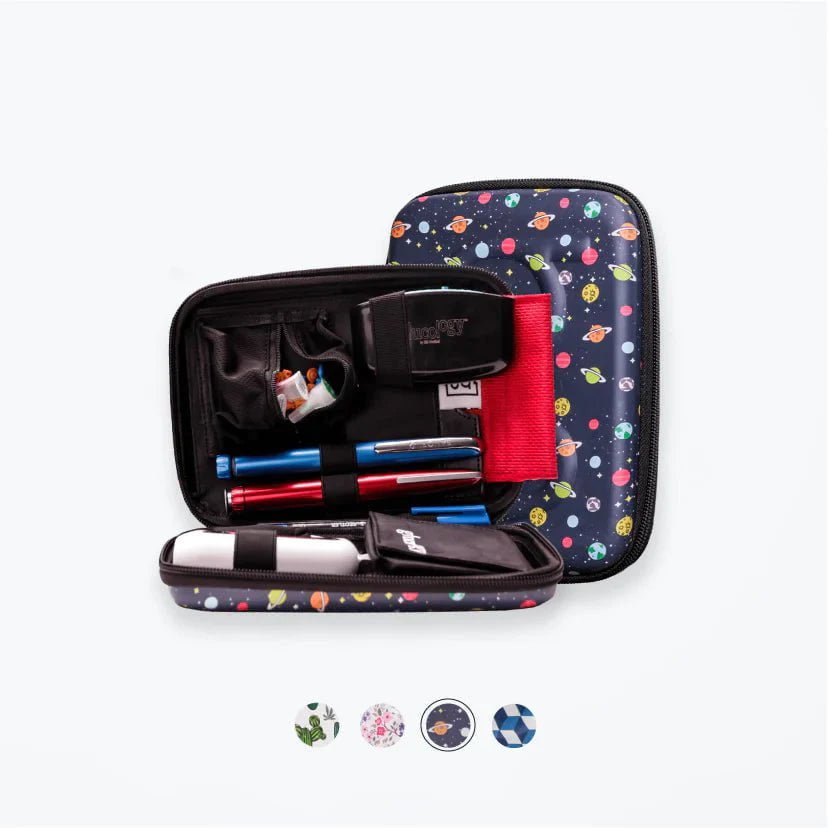 Hardcover Diabetes Travel Case | Classic Size | Glucology