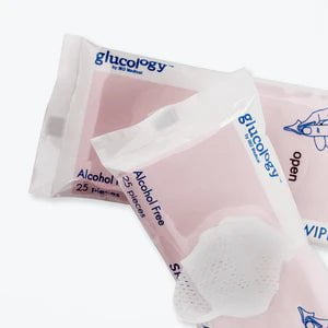 Glucology Alcohol-Free Finger Testing Wipes | 250 Wipes