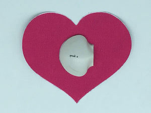 Sensitive_Medtronic_CGM_Patches _Heart shape_pink_diabeteshq.com.au