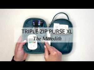 Diabetes - Triple Zip Purse - XL Size